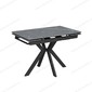 Стол Сумо-1С 110 черный, керамика Black Marble
