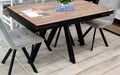 Стол Стоун-XL 160 Дуб табачный, черный
