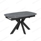 Стол Шиноби 130 черный, керамика Black Marble