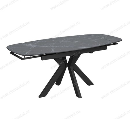 Стол Шиноби 130 черный, керамика Black Marble
