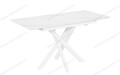 Стол Касабланка 110 белый, керамика White Marble