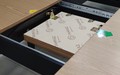 Стол Квадро 120 шпон Светлый орех, черные опоры Стол Квадро 120 шпон Светлый орех, черные опоры