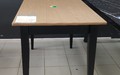 Стол Квадро 120 шпон Светлый орех, черные опоры Стол Квадро 120 шпон Светлый орех, черные опоры