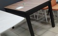 Стол Премьер ЛДСП 120 Дуб Чарльстон тем.-коричн., черные опоры Стол Премьер ЛДСП 120 Дуб Чарльстон тем.-коричн., черные опоры