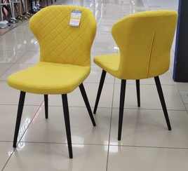 Стул Марио желтый Т182, каркас 1R32черный