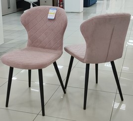 Стул Марио пудровый Т181, каркас 1R32 черный