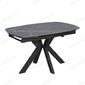 Стол Шиноби 120 черный, керамика Black Marble