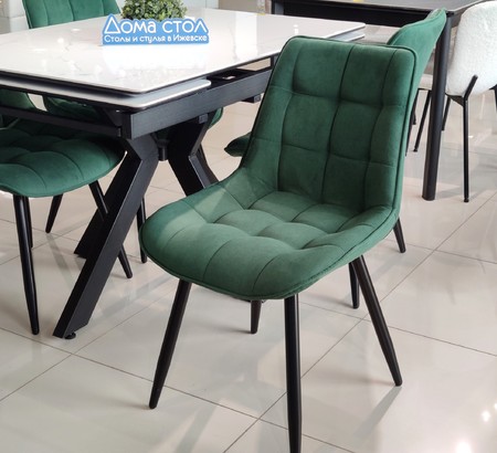 Стул кухонный Румба NEW Selfie botle green, черный муар