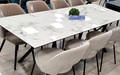 Стол ЛИБЕРТИ 180 Cold Jade, керамика / Черный каркас