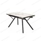 Стол ЛИБЕРТИ 180 Cold Jade, керамика / Черный каркас