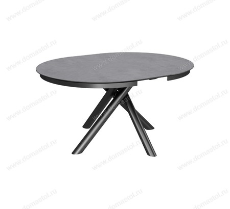 Стол Лондон-1С/R D110 черный, керамика Carbon