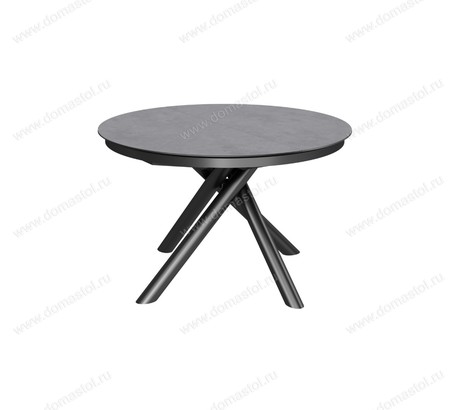 Стол Лондон-1С/R D110 черный, керамика Carbon