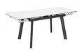 Стол Татами-2С 120 керамика White marble, черный Стол Татами-2С 120 керамика White marble, черный