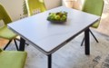 Стол Татами-2С 120 керамика White marble, черный Стол Татами-2С 120 керамика White marble, черный