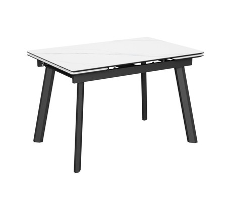 Стол Татами-2С 120 керамика White marble, черный Стол Татами-2С 120 керамика White marble, черный