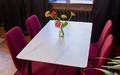 Стол Портофино 110 керамика White Marble, черный Стол Портофино 110 керамика White Marble, черный