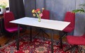Стол Портофино 110 керамика White Marble, черный Стол Портофино 110 керамика White Marble, черный