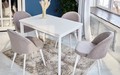 Стол Римини-1С 110 керамика Ice Clouds Satin, белый Стол Римини-1С 110 керамика Ice Clouds Satin, белый