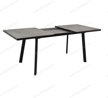 Стол Лэнд-XL 160 ЛДСП Камень темный, черный
