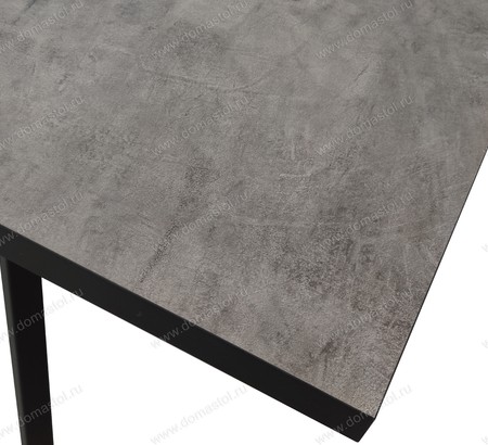 Стол Лэнд-М 120х80 ЛДСП Камень темный, черный