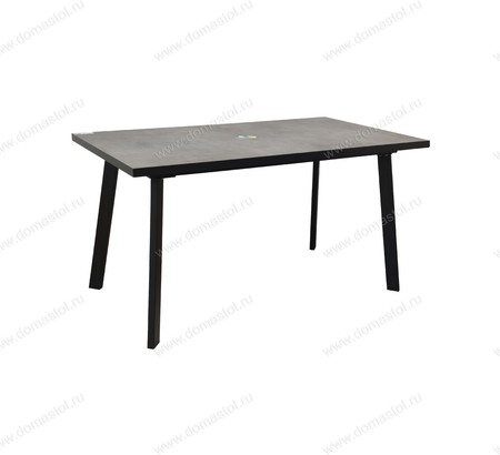 Стол Лэнд-М 120х80 ЛДСП Камень темный, черный