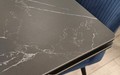 Стол Татами 140 керамика Black marble, черный