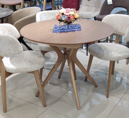 Стул Пекин-4 Монако 01, каркас светлый орех