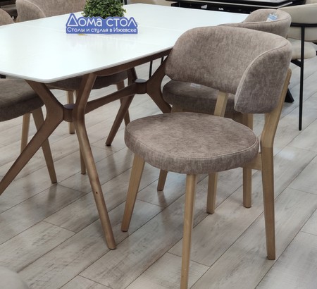 Стул Пекин-4 Erika Stone, каркас светлый орех