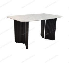 Стол кухонный Майсен 190 пластик Керамика Тессина крем, черный