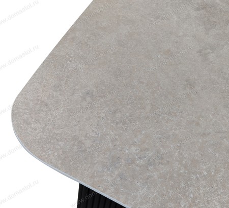 Стол кухонный Майсен 190 пластик Керамика Тессина крем, черный