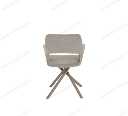 Стул Бланш бежевый Т170, каркас 360X32 поворотный мокко