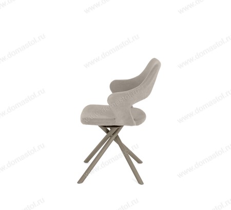 Стул Бланш бежевый Т170, каркас 360X32 поворотный мокко