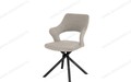 Стул Бланш бежевый Т170, каркас 360X32 поворотный черный