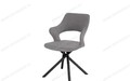 Стул Бланш светло-серый Т180, каркас 360X32 поворотный черный