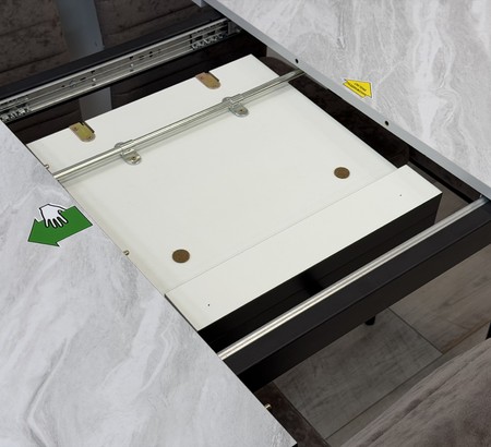 Стол ЛЭНД HPL 120х80 пластик Лавант, черный муар