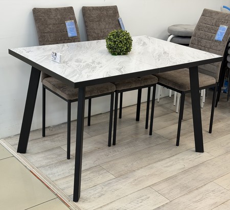 Стол ЛЭНД HPL 120х80 пластик Лавант, черный муар