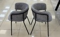 Стул 303SD серый B12, черный каркас