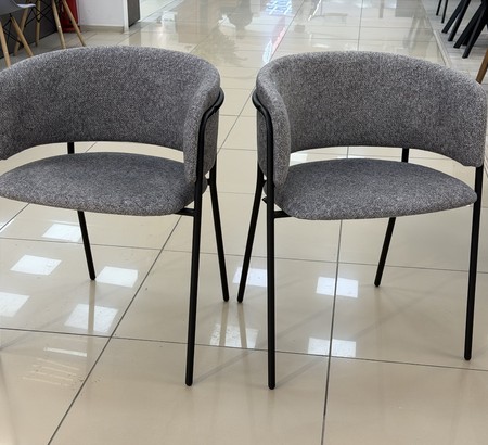 Стул 303SD серый B12, черный каркас