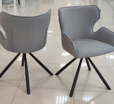 Стул 311SD Elon 86 темно-серый, черный каркас поворотный