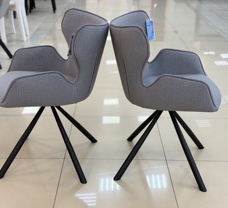 Стул 311SD Elon 86 темно-серый, черный каркас поворотный