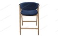Полубарный стул Франко-1 обивка Эрика 11 Нэви блю, каркас Светлый орех