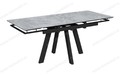 Стол Катана-1C 110 черный, керамика Oxide Grey