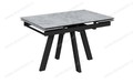 Стол Катана-1C 110 черный, керамика Oxide Grey
