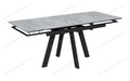 Стол Катана-2C 120 черный, керамика Oxide Grey