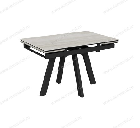 Стол Катана-1C 110 черный, керамика Travertine Avorio