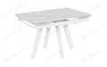 Стол Катана-1C 110 белый, керамика White Marble