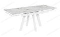 Стол Катана-1C 110 белый, керамика Champagne
