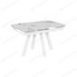 Стол Катана-1C 110 белый, керамика Champagne