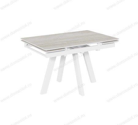 Стол Катана-1C 110 белый, керамика Travertine Avorio