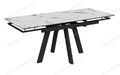 Стол Катана-2C 120 черный, керамика Champagne